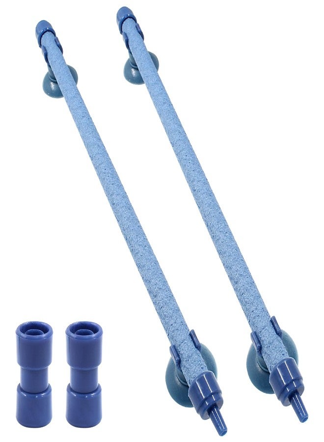 Coufce 2 Pieces 10 Inch Air Stone Bar Blue Fish Tank Air Pump Aquarium Bubble Wall Aquarium Air Bubble Tube for Fish Tank Bubble Release Diffuser Bar - Image 1